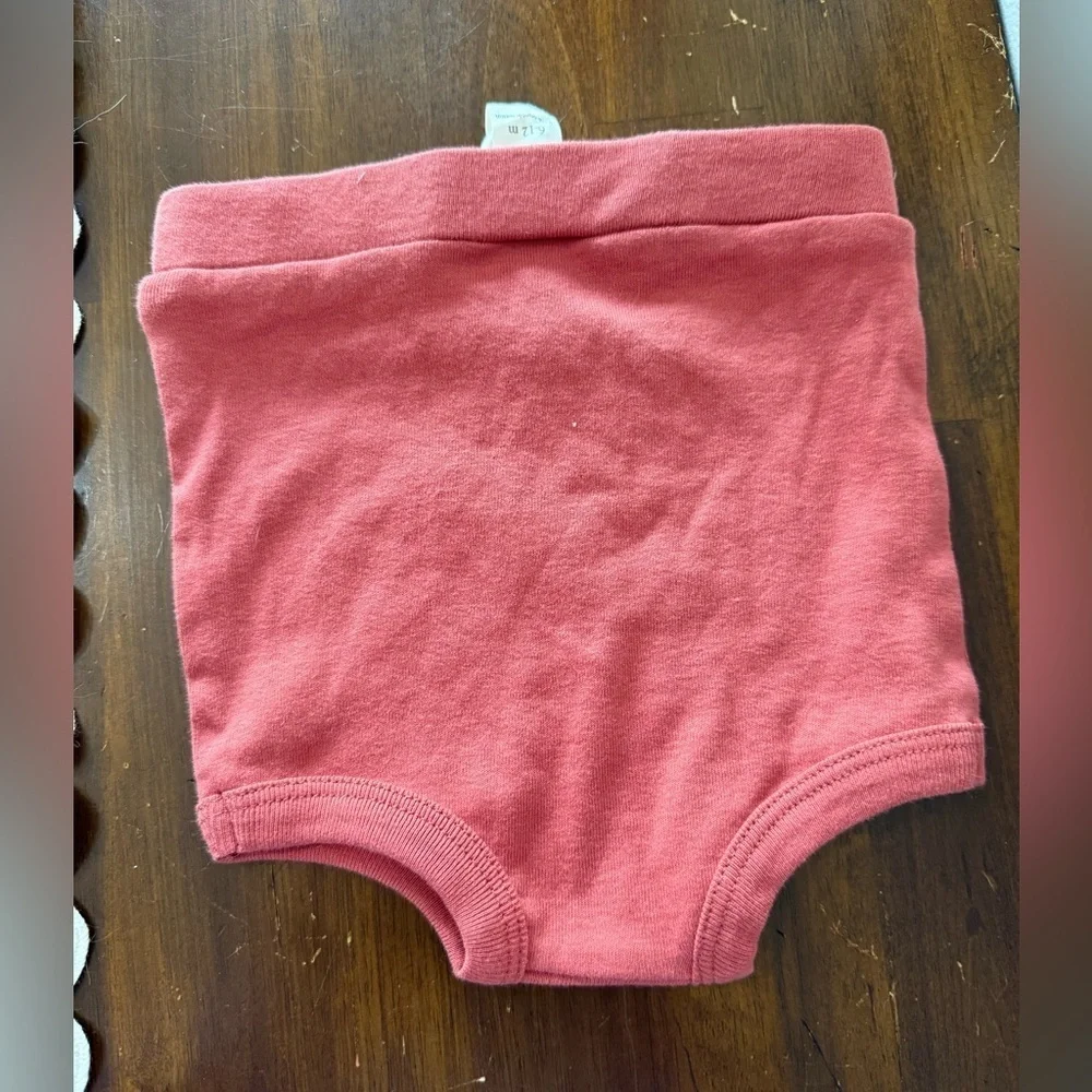 NWT Kate Quinn 100% Cotton Bloomers 6-12 Months Coral Burnt Orange